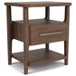 Riverside Furniture Delia 1 Drawer 2 Shelf Nightstand in Nouveau Walnut, , large