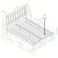 Walker Edison Cama X Spindle Full Platform Bed in Black, , large