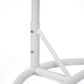 Leisuremod Patio Hanging Egg Swing Chair with Taupe Cushion in White, , large