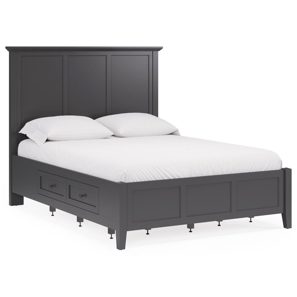 Urban Home Grace Eastern King Storage Bed in Raven Black, , large