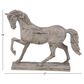 Maple and Jade 18" Vintage Polystone Horse Sculpture in Beige, , large