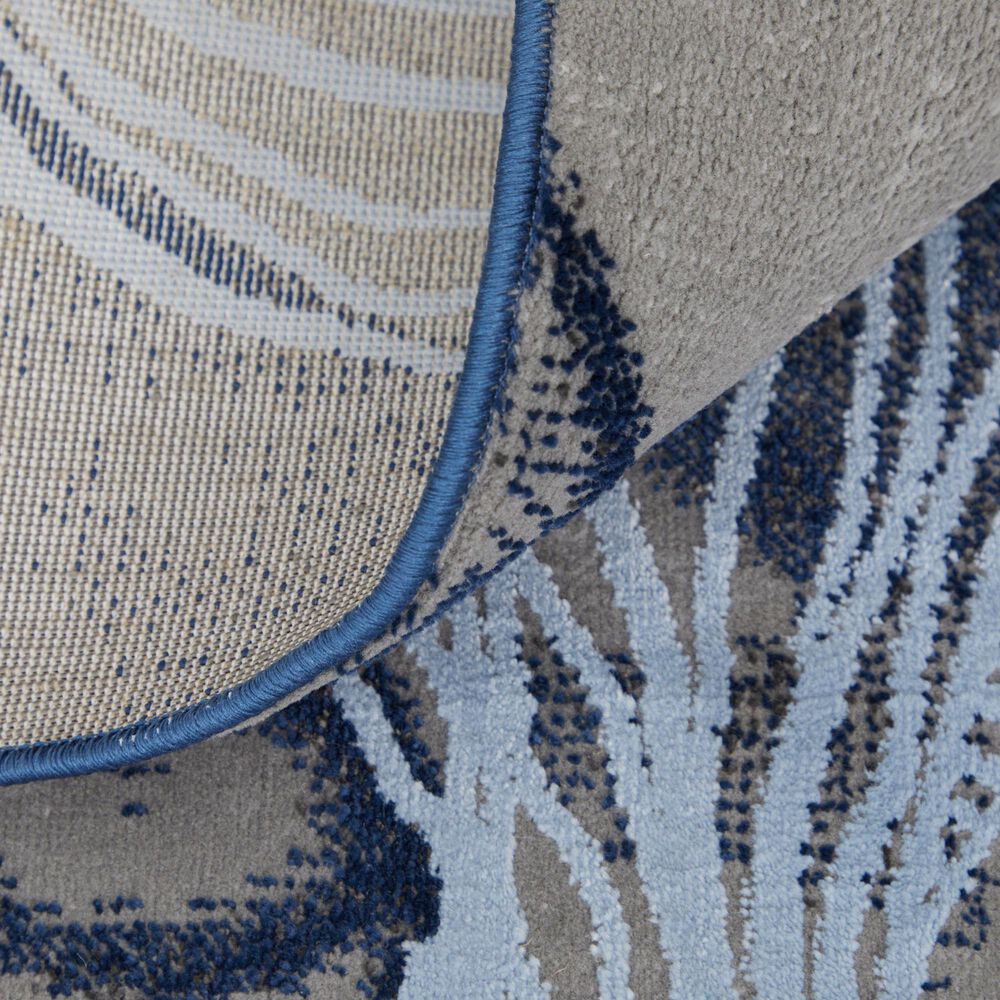 Feizy Gaspar 1&#39;8&quot; x 2&#39;10&quot; Gray and Blue Area Rug, , large