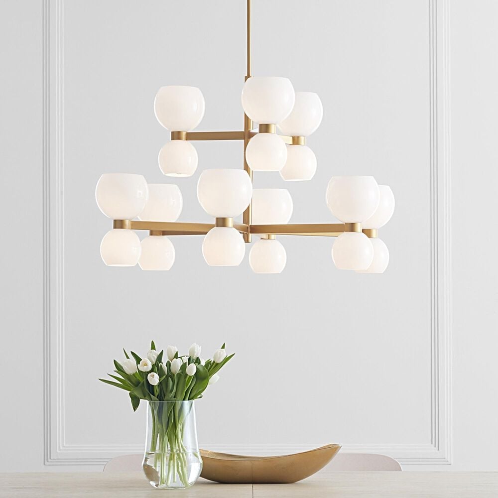 Visual Comfort &amp; Co. Londyn Medium Chandelier in Burnished Brass, , large
