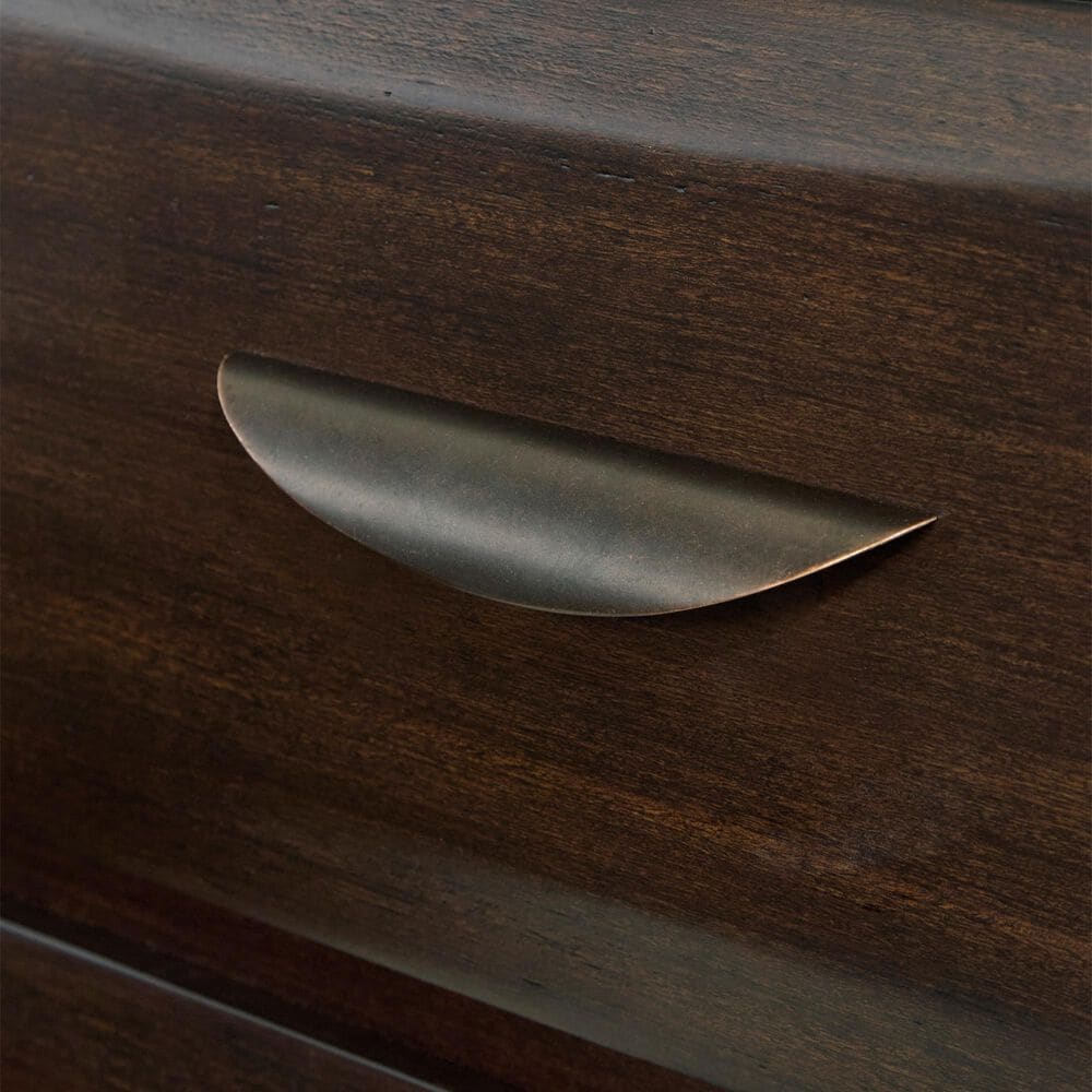 Ashley Vanmore King Storage Bed in Dark Brown, , large