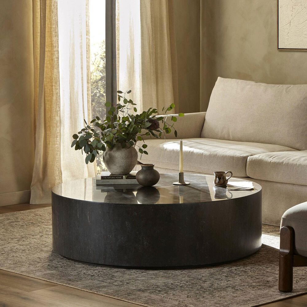 Four Hands Kramer Coffee Table in Natural Polished Bluestone, , large