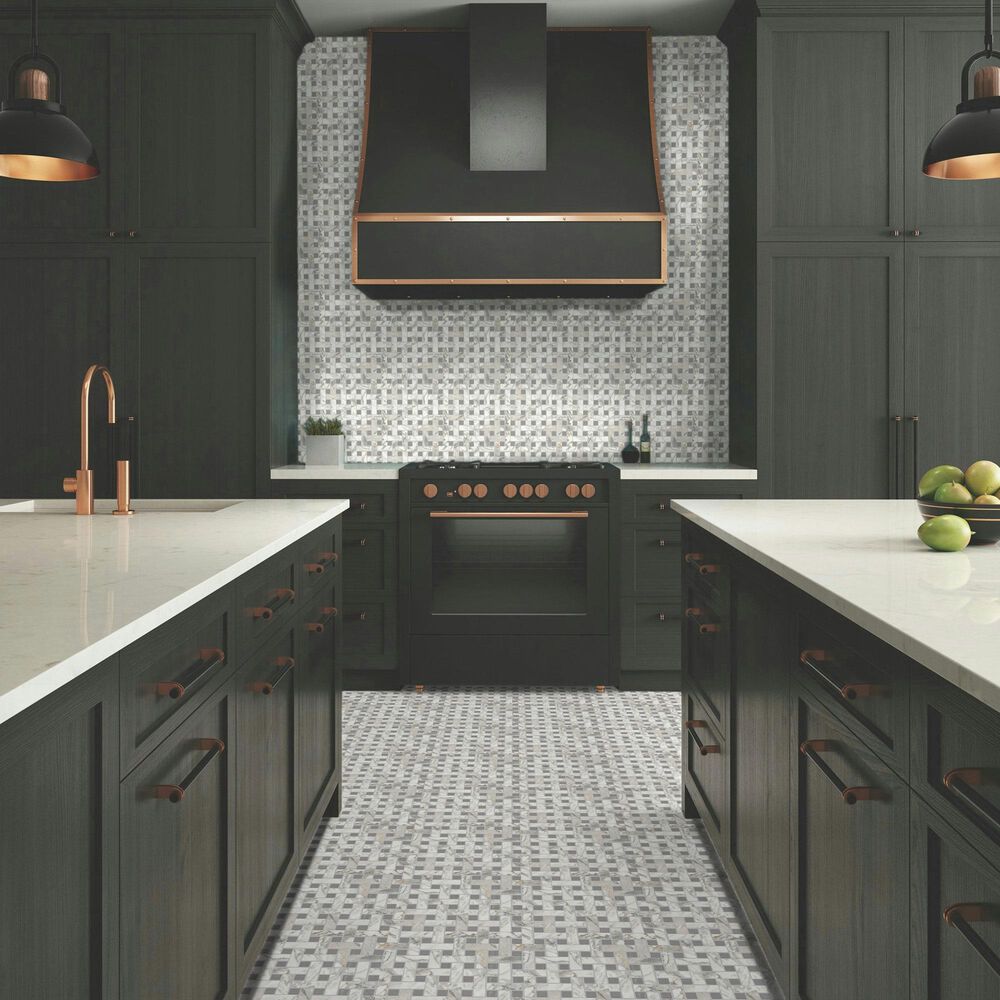Dal-Tile Divinium  Zion 13-1/8&#39;&#39; x 13-1/8&#39;&#39; Ceramic Mosaic Sheet, , large