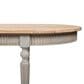 Jennifer Taylor Home Colette Oval Dining Table in Antique Natural Brown and Antique Blue-Grey - Table Only, , large