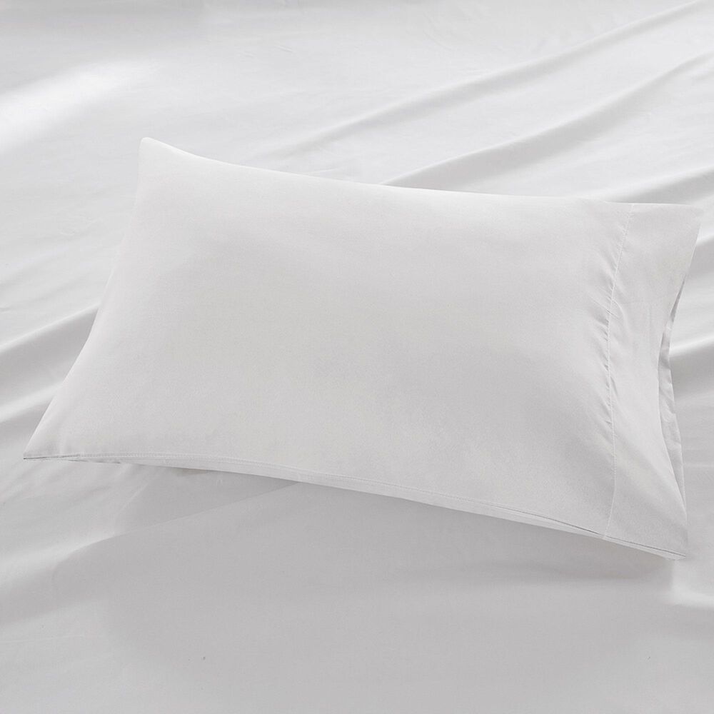 Hampton Park Madison Park 4-Piece Luxurious Brushed Microfiber Deep Pocket Queen Sheet Set in White, , large