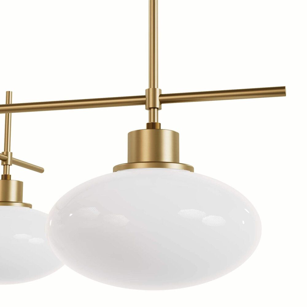 Hunter Getty Jasmine Roth 4-Light Chandelier in Luxe Gold, , large