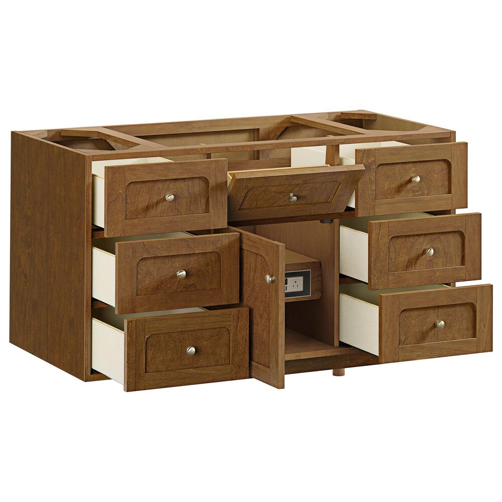 James Martin Laurent 48" Single Bathroom Vanity in Honey Oak with 3 cm Phantome Eclos Top and Rectangular Sink, , large