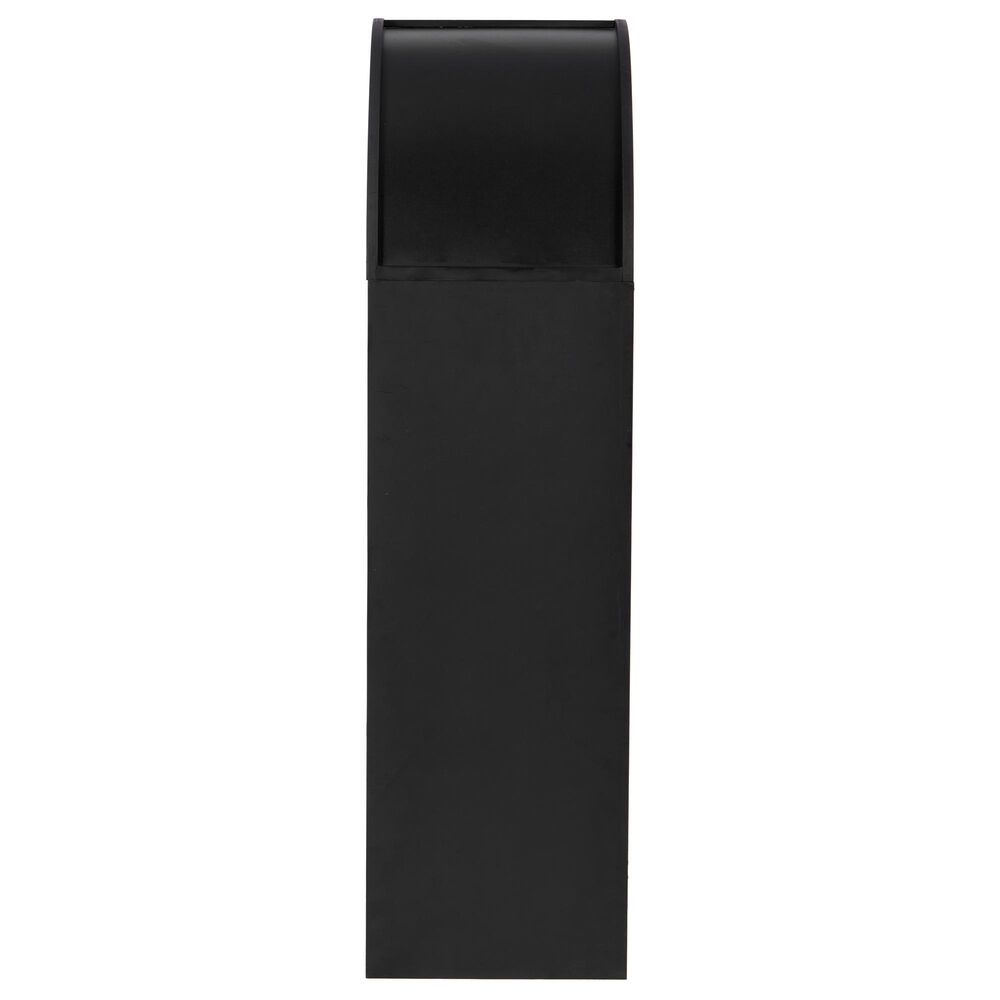 Hearth and Haven 4-Tier Arched Bookshelf in Black, , large