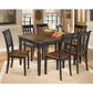 Ashley Owingsville Rectangular Dining Table in Cottage Black and Burnished Brown - Table Only, , large