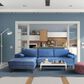 37B Anderson 2-Piece Stationary Left Arm Facing Sectional in Denim, , large