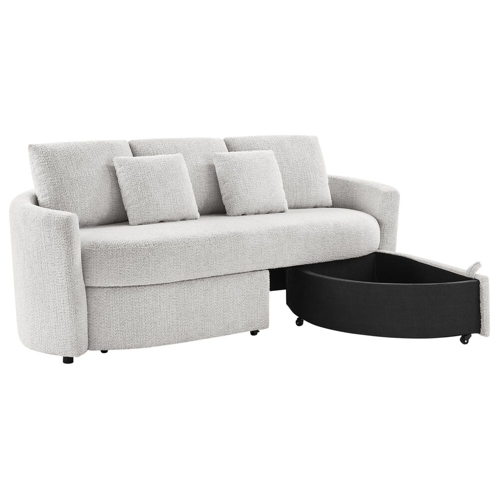 Lifestyle Solutions Beckett Stationary Storage Sofa in Ivory, , large
