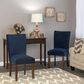 Kinfine Parsons Dining Chair with Dark Navy Cushion in Dark Walnut (Set of 2), , large