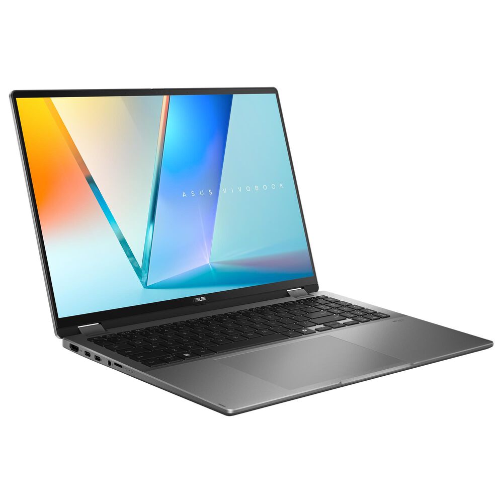 ASUS Vivobook 16 Flip Copilot+ PC 16" Touchscreen 2-In-1 Laptop | Intel Core Ultra 7 355 - 32GB RAM - Intel Graphics - 1TB SSD in Matte Gray, , large
