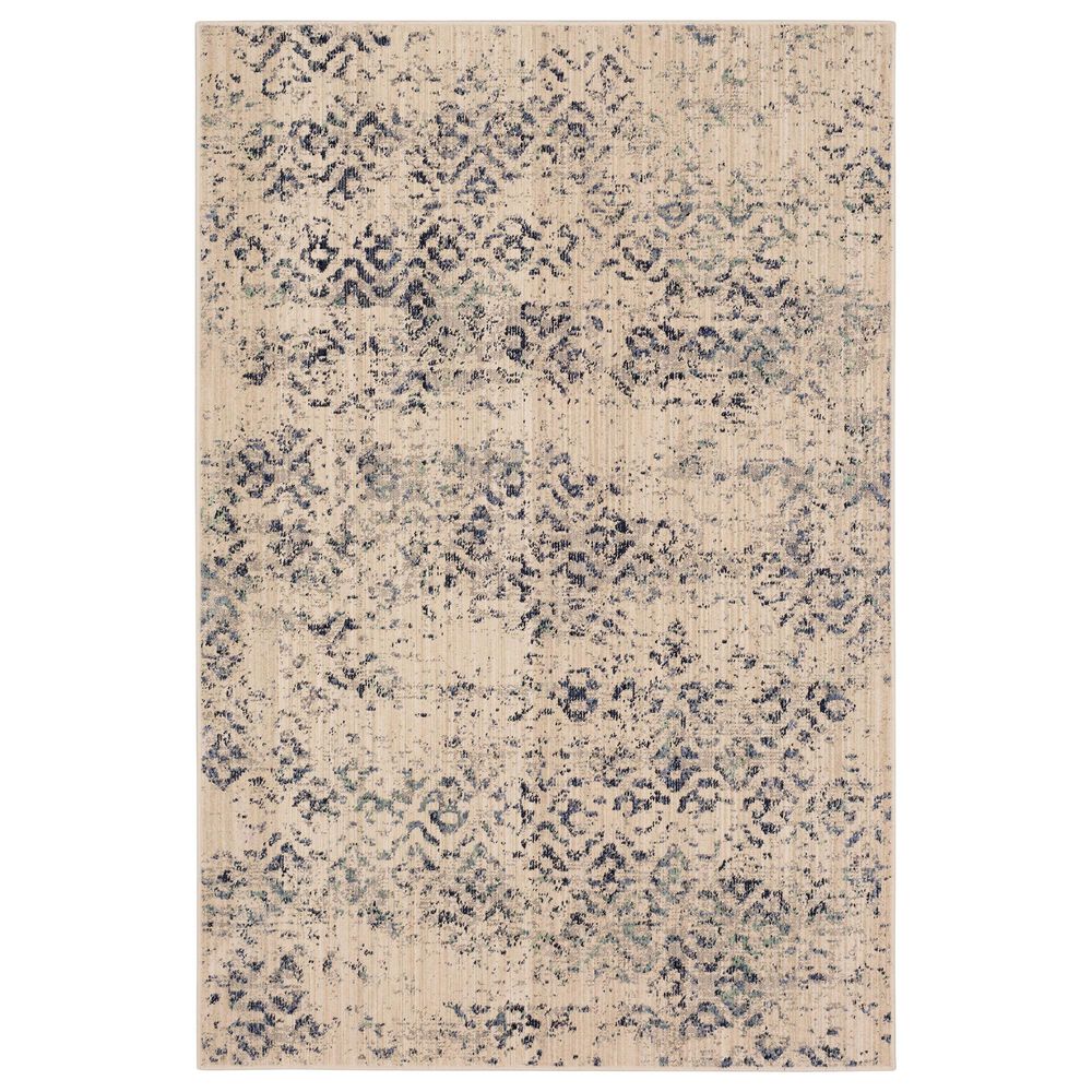 Karastan Axiom Mote 92115-50102 9"6" x 12"1" Indigo Area Rug, , large