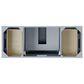 37B Claudine 48" Single Bathroom Vanity in Soft Blue with Glossy White Composite Stone Top and Backsplash, , large