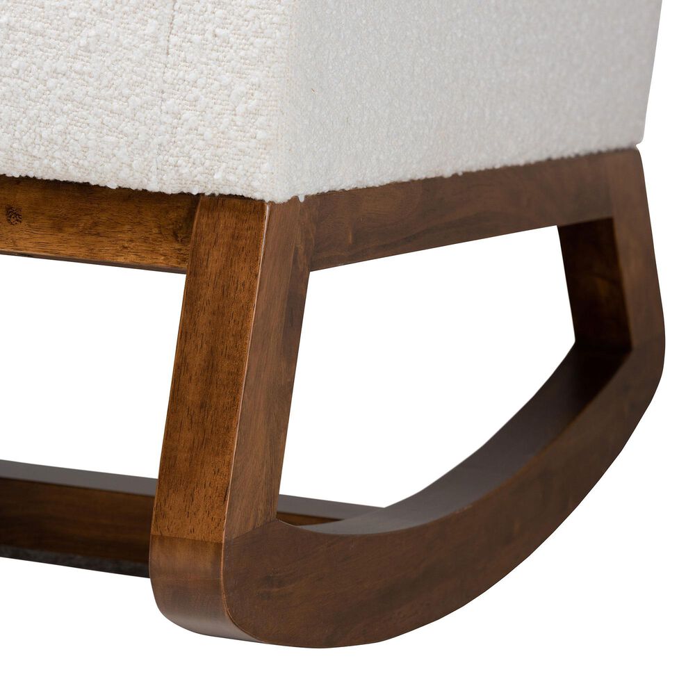 Baxton Studio Yashiya Rocking Chair in Off-White, , large