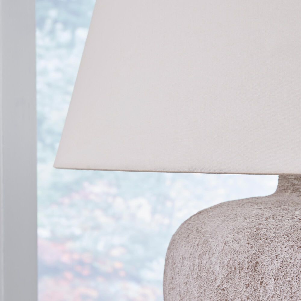 Ashley Danry Table Lamp in Distressed Cream, , large