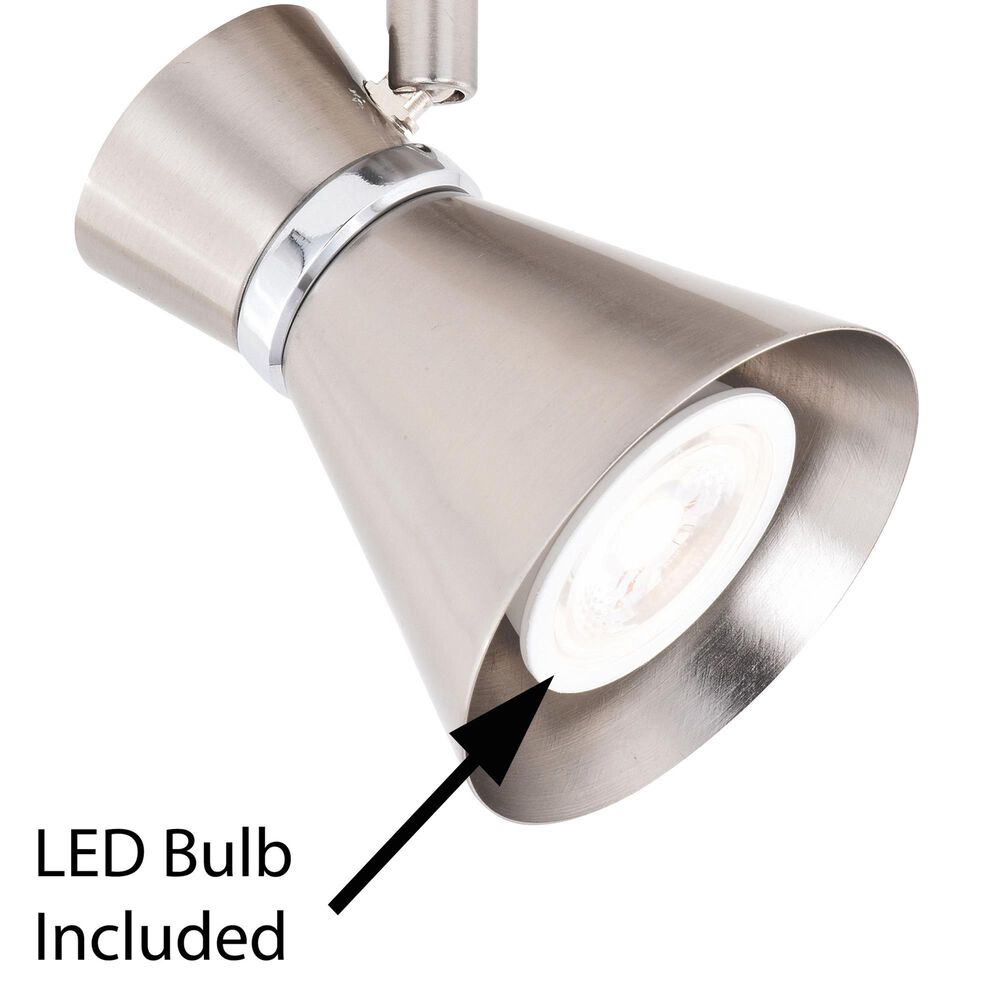 Vaxcel Alto 6-Light Ceiling Spot in Brushed Nickel and Chrome, , large