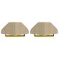 Dayton Bradley 2-Piece Cubicle Section Desk in Rustic Brown/Yellow, , large