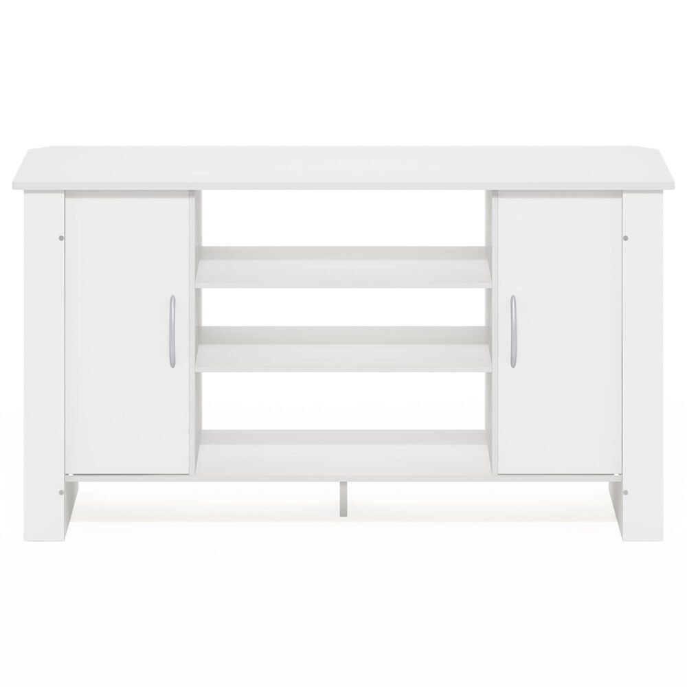 HOMLUX 42.1" Modern TV Stand Entertainment Center with 2-Door in White, , large