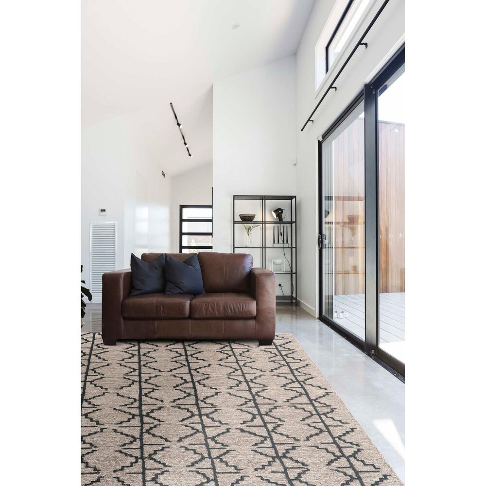 Feizy Enzo 8&#39; x 11&#39; Charcoal and Gray Area Rug, , large