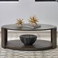 Belle Furnishings City View Oval Cocktail Table in Coffee Bean, , large