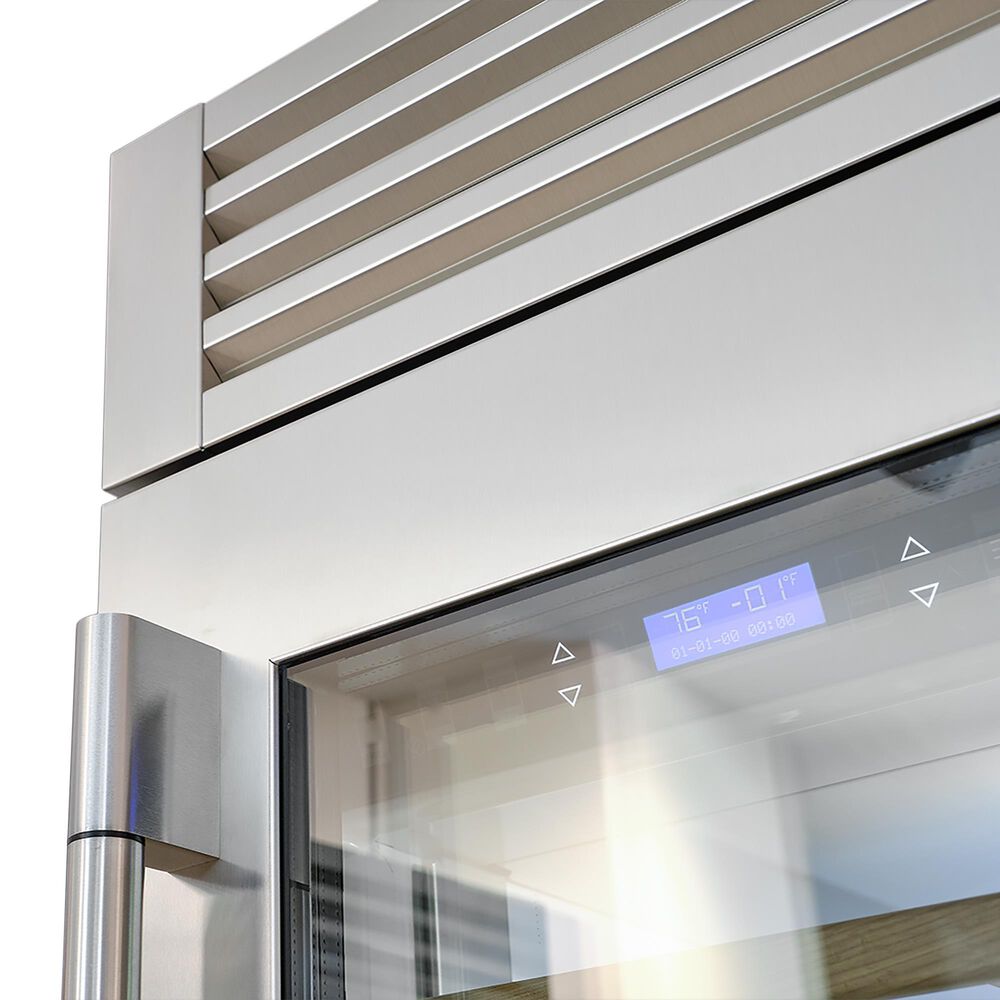 Fulgor Milano 24&quot; Pro Built-In Dual Zone Wine Cellar with Right Hinge in Stainless Steel, , large