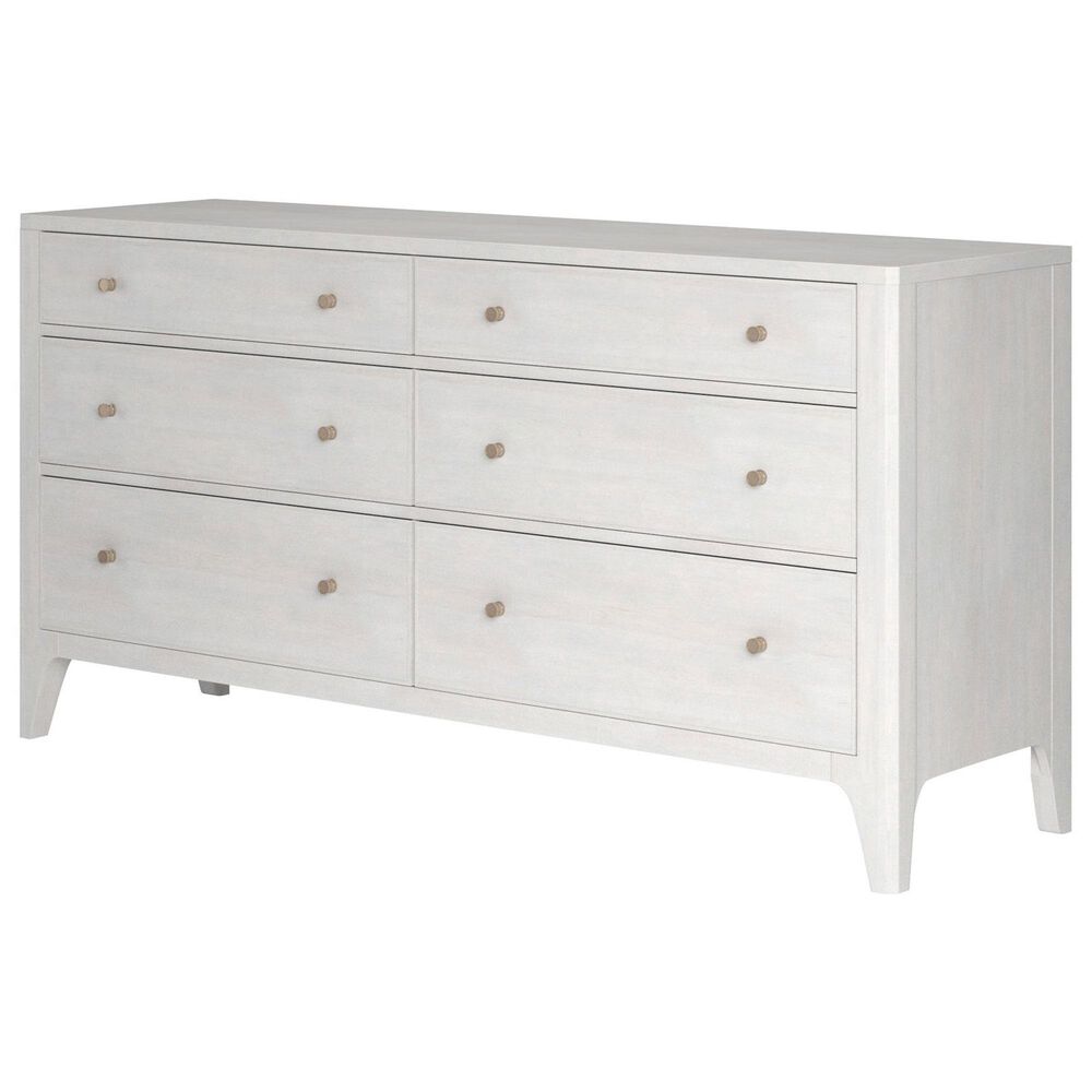 Vantage Mezzanine 6 Drawer Dresser and Mirror in Dove Gray, , large