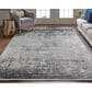 Feizy Cadiz 13" x 20" Charcoal and Black Area Rug, , large