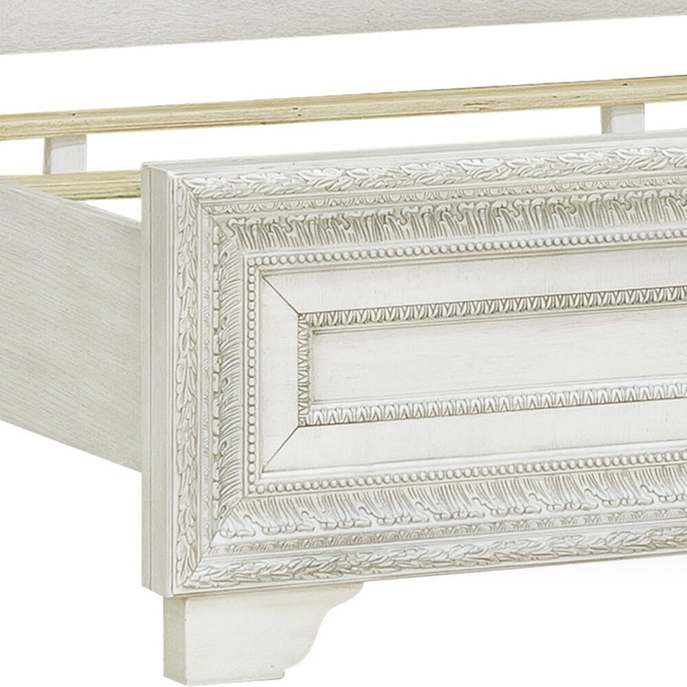 Chapel Hill Camila Queen Panel Bed in White and Silver, , large