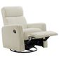 Oxford Baby Layton Swivel Glider Recliner in Corduroy Pearl White, , large