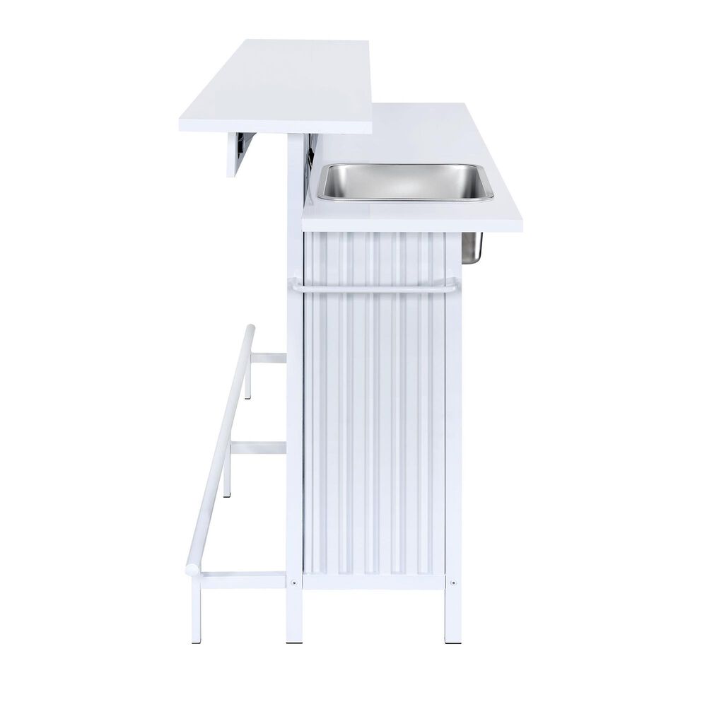 Mayberry Hill Leilani Bar Table in White, , large