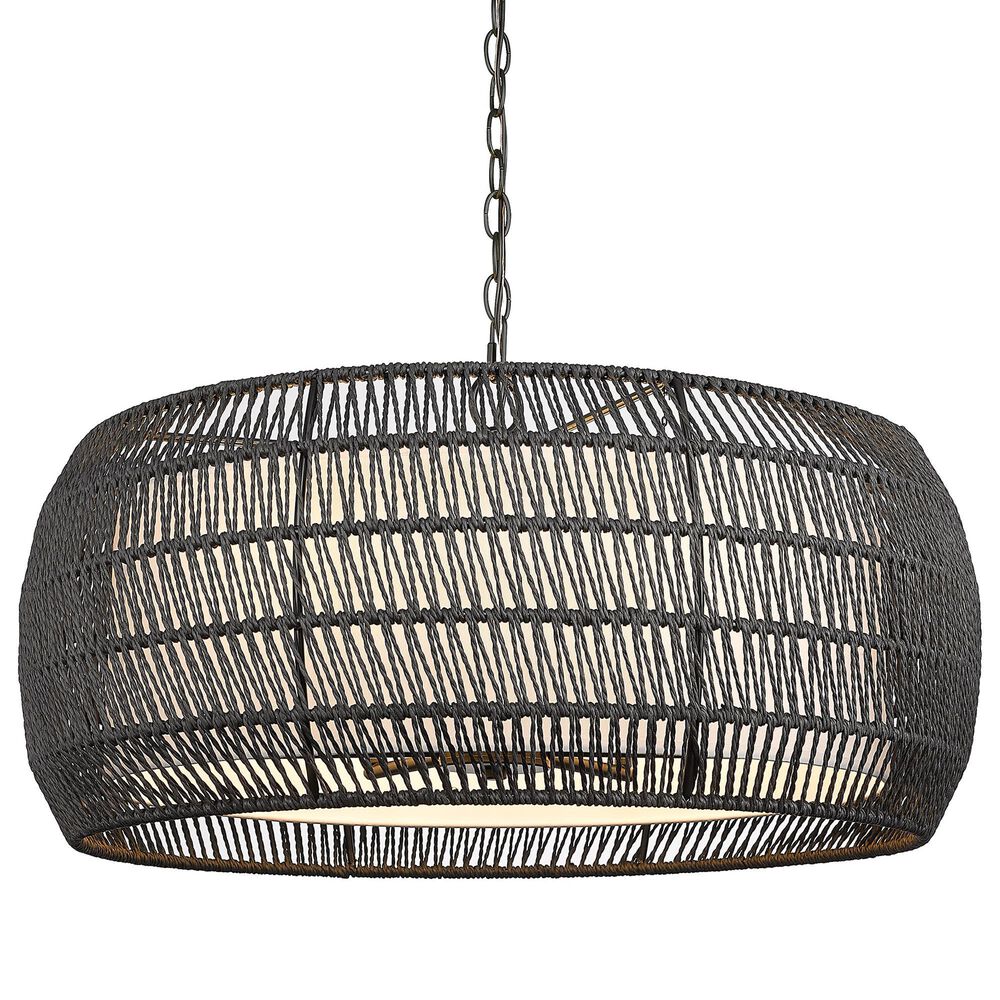 Golden Lighting Everly 6-Light Chandelier in Matte Black, , large