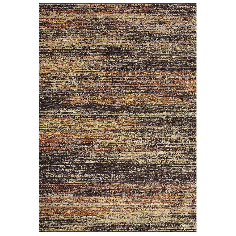 Oriental Weavers Atlas 8037C 8"6" x 11"7" Gold Area Rug, , large