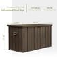 HOMLUX 120-Gallon Outdoor Waterproof Storage Deck Box in Dark Brown, , large