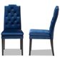 Baxton Studio Dylin Side Chair with Royal Blue Cushion in Espresso Brown (Set of 2), , large