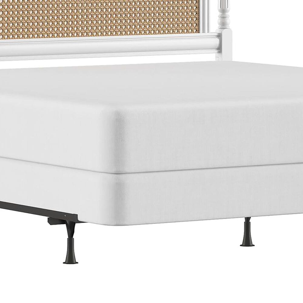 Richlands Furniture Melanie King Poster Panel Wood Bed in White, , large