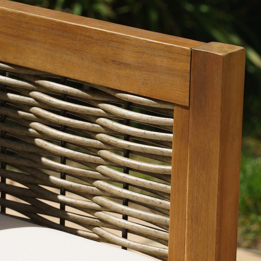 Linon Home Decor Chaddsley Patio Arm Chair in Beige, , large