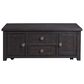 Mayberry Hill Kendyl 2-Drawer Coffee Table with Lift Top in Espresso, , large