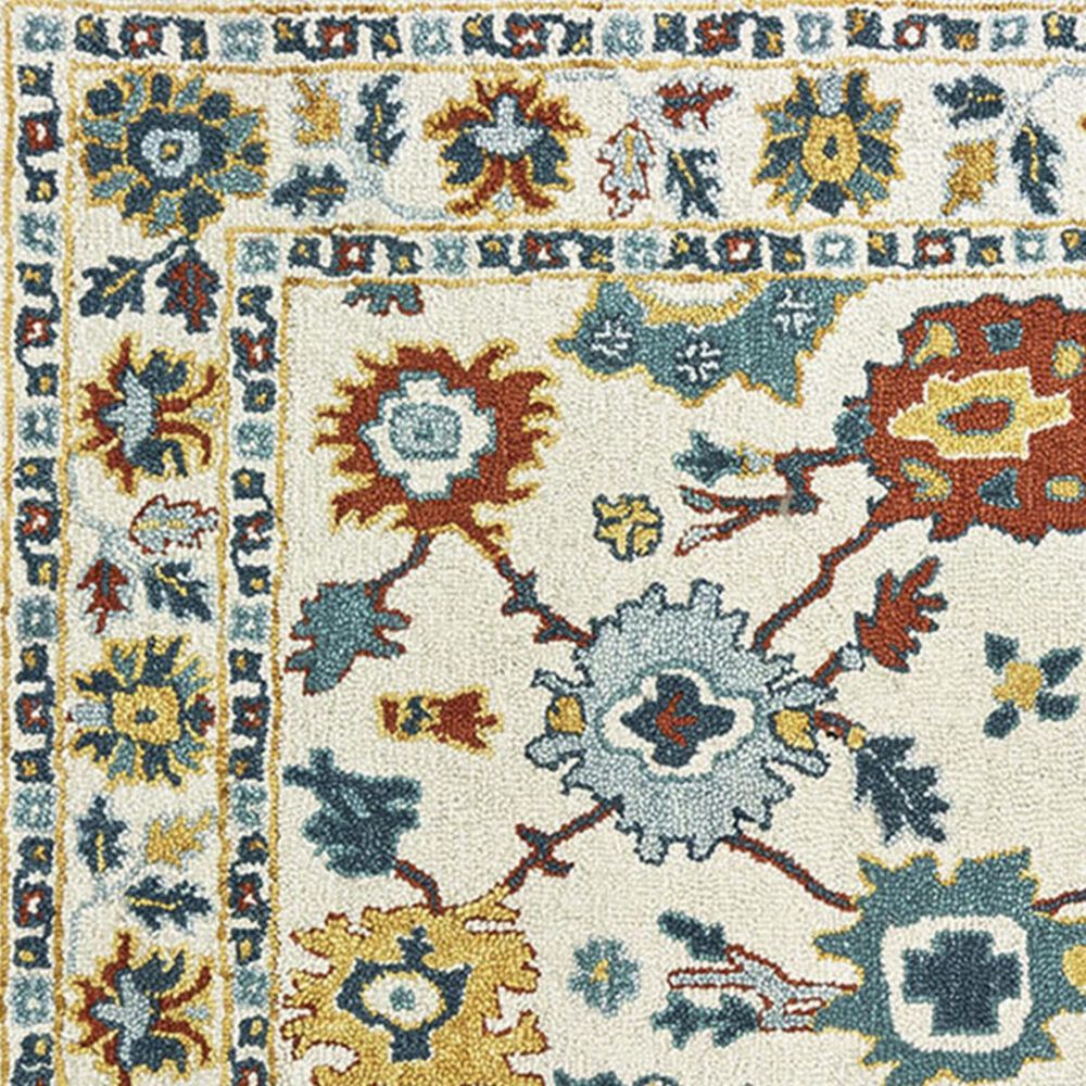 Oriental Weavers Zahra 75507 5&#39; x 8&#39; Ivory and Gold Area Rug, , large