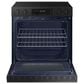 Samsung Bespoke Bespoke 6.3 Cu. Ft. Smart Slide-In Electric Smart Range with 5 Elements in Matte Black Steel, , large