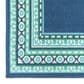 Oriental Weavers Meridian Navy and Green 2"3" x 7"6" Indoor/Outdoor Runner, , large