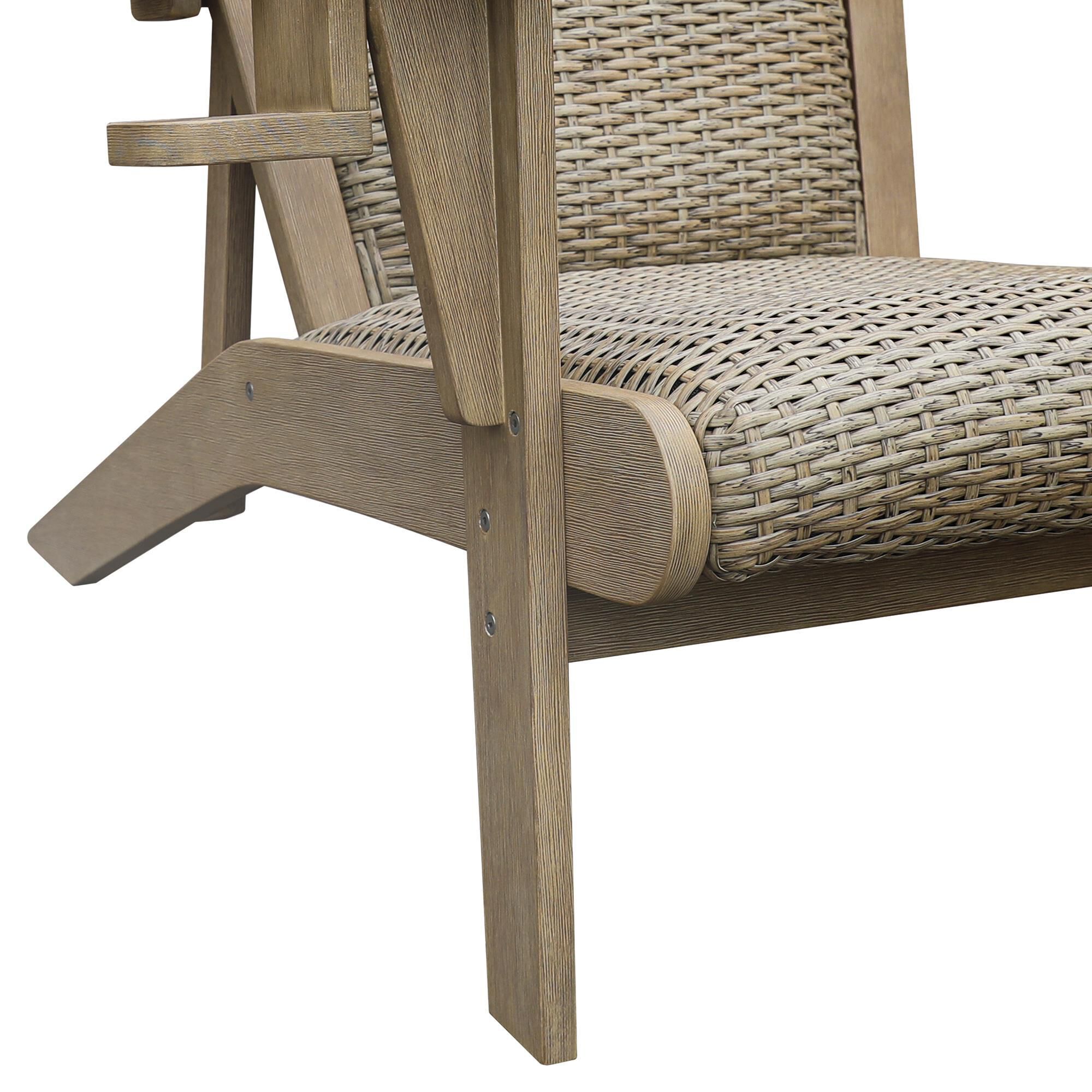 Ashley Marina Sun Patio Adirondack Chair in Beige