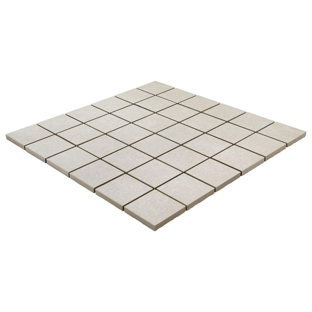 Dal-Tile Exposition Chalk 2" x 2" Straight Joint on 12" x 12" Porcelain Mosaic Sheet, , large