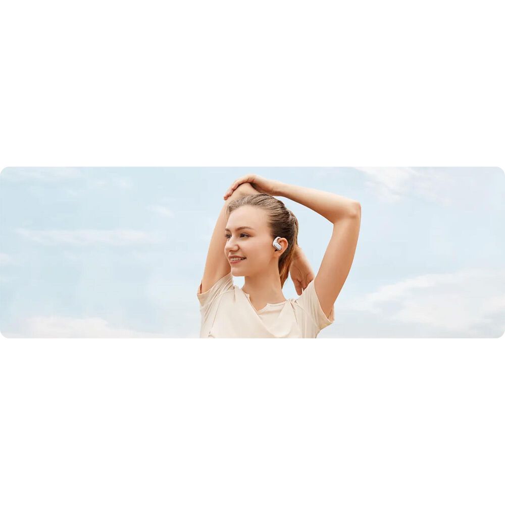 Shokz OpenFit Air Open-Ear True Wireless Earbuds in White, , large