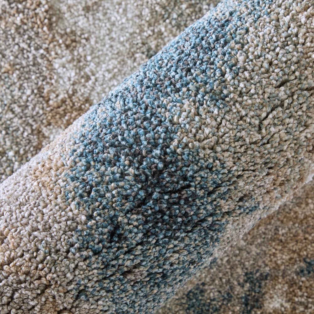 Feizy Richmond Blue and White 7&#39;10&quot; x 10&#39; Area Rug, , large