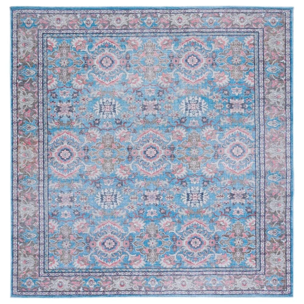 Safavieh Serapi SEP584 6"7" Square Rust and Blue Area Rug, , large